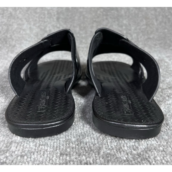 Stacy Adams Seaside Slip On Slide Sandals Mens Size 12 Black Shoes NIB 25005 - Picture 4 of 11